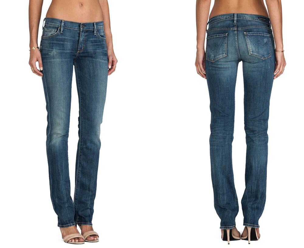 Citizens of Humanity Womens 27 Ava Low Rise Straight Leg Designer Jeans
